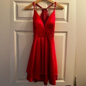 Open back lace dress